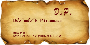 Dömök Piramusz névjegykártya
